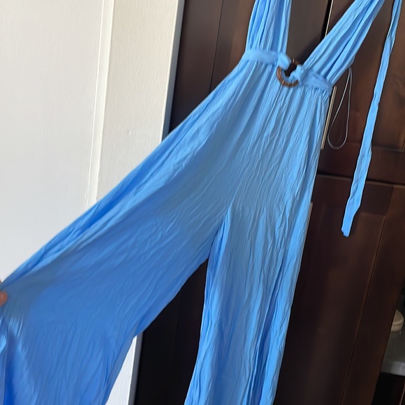 NWT Gorgeous Deep V Wide Leg Jumpsuit - Picture 7 of 15